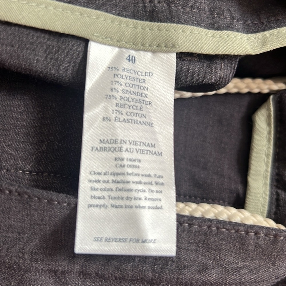 NWT Faherty All Day Belt Loop Short 1.0 (9") - Charcoal. Size 40 - Picture 11 of 12